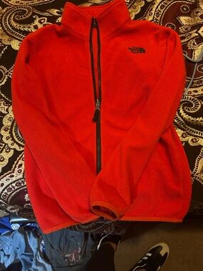 The North Face Red Full-Zip Fleece Jacket